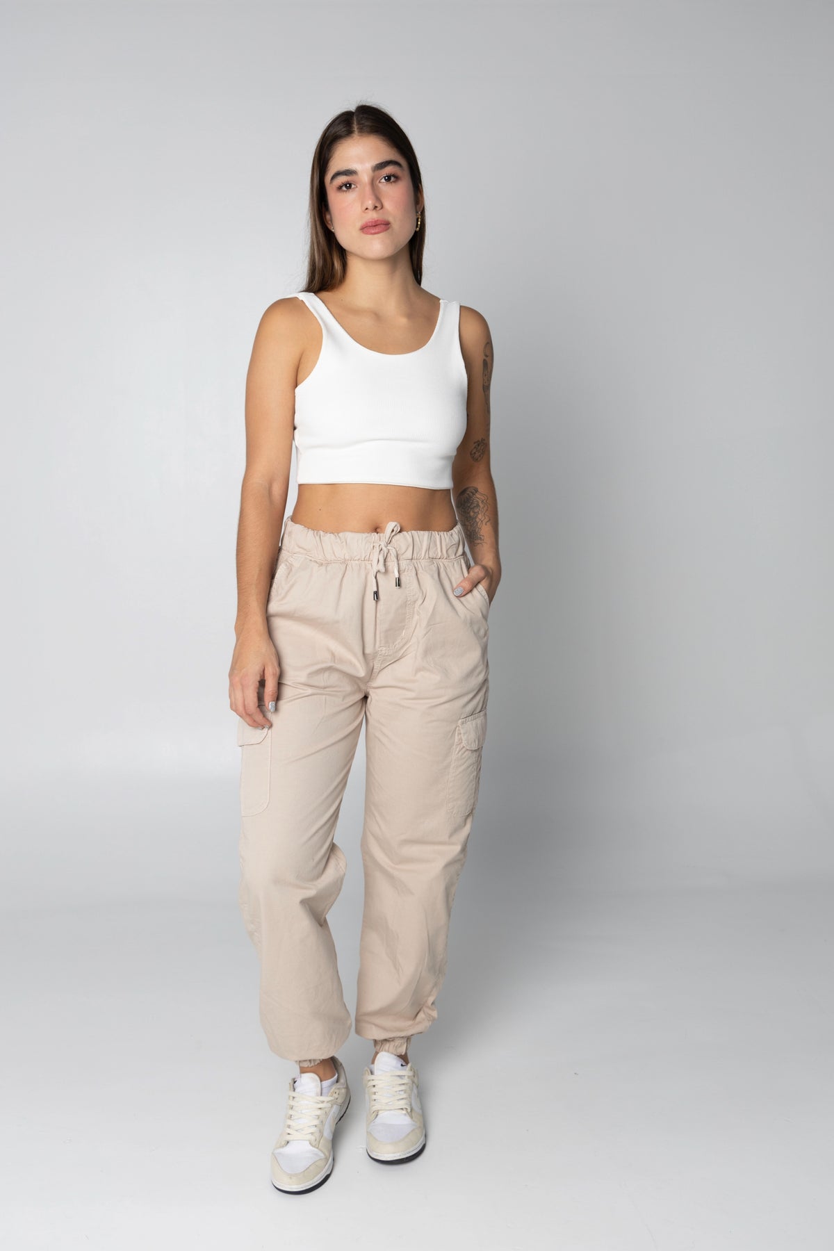 Jogger para mujer Pasión Beige – Abejazul